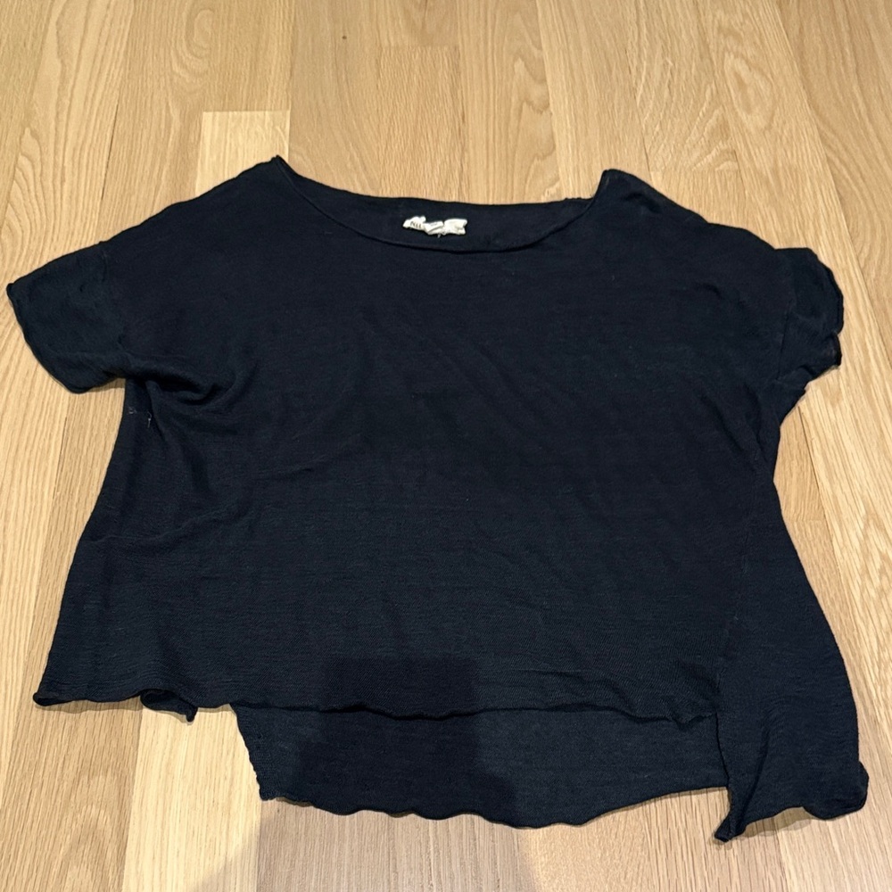 Nili lotan black shirt 100% linen